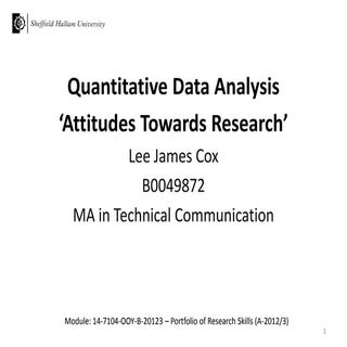 Quantitative data analysis - Attitu...