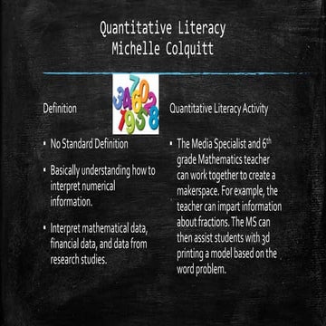 Quantitative Literacy | PPTX
