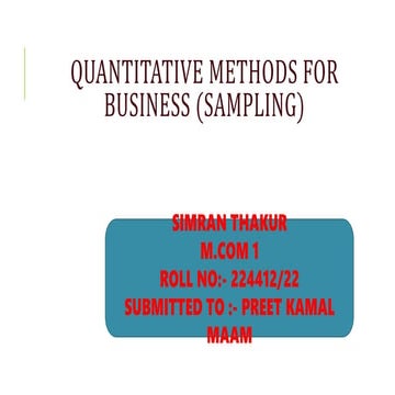 Comprehensive Guide to Random Sampling and Statistical Methods in ...
