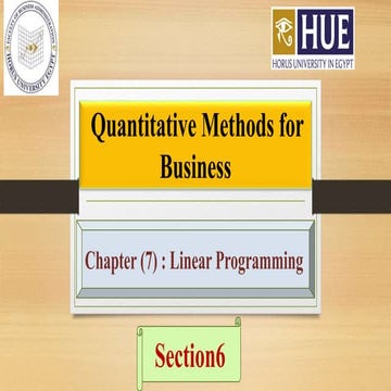 Quantitative Methods - section 6.pdf in business administration