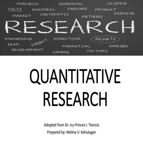 Quantitative research