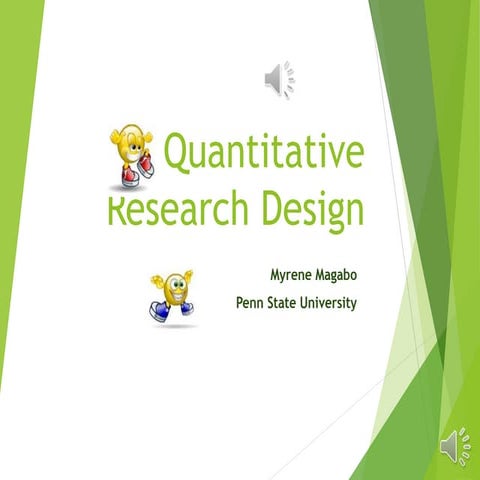 Quantitative research design an overview