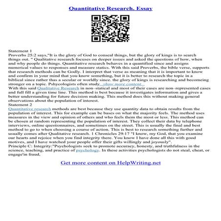 QUALITATIVE AND QUANTITATIVE RESEARCH ESSAY visual data 5