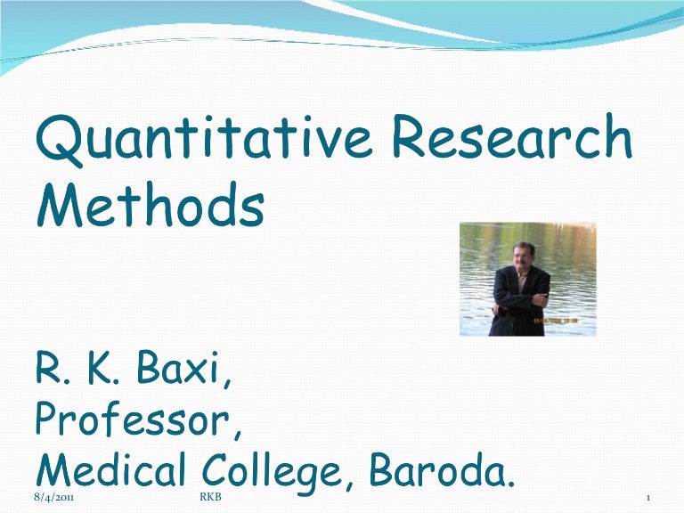 Importance of quantitative research across image