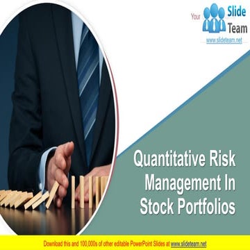 Quantitative Risk Management In Stock Portfolios PowerPoint Presentation Slides 