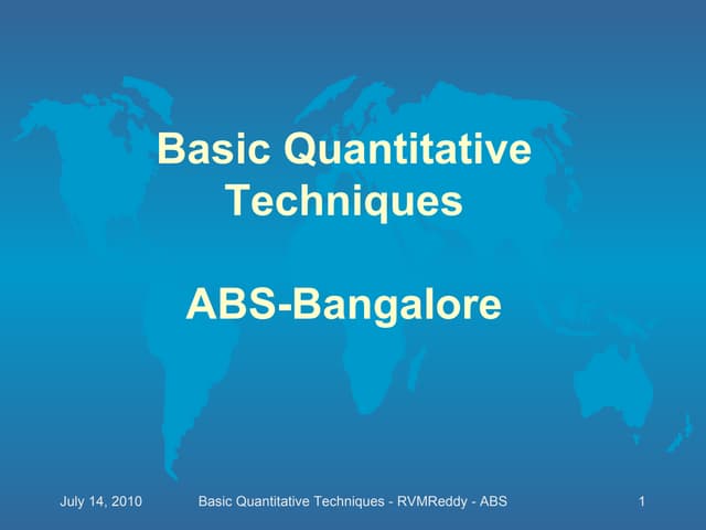 Quantitative techniques basics of mathematics permutations and combinations_p...