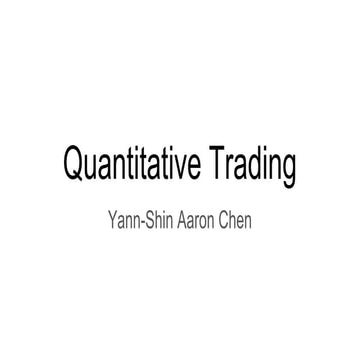 Quantitative Trading