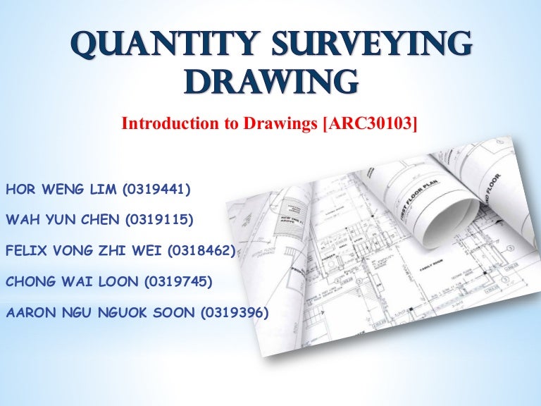 Quantity surveying drawing FNBE 2014
