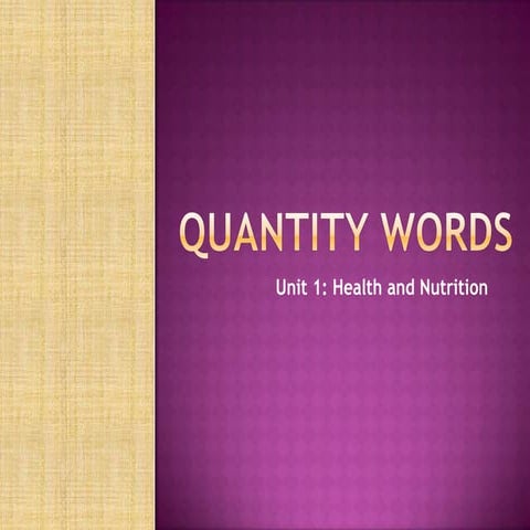 Quantity words