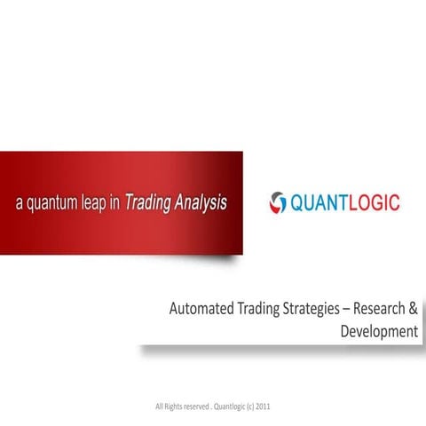 Quantlogic product & services offering