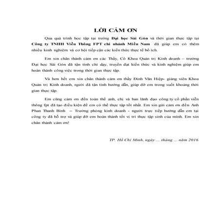 Đề tài: công tác quản trị nguồn nhân lực tại Công ty FPT Miền Nam