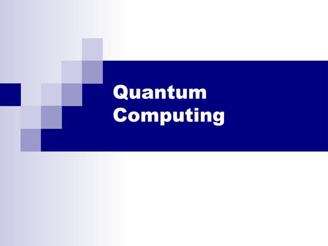 A brief introduction of Quantum-computing