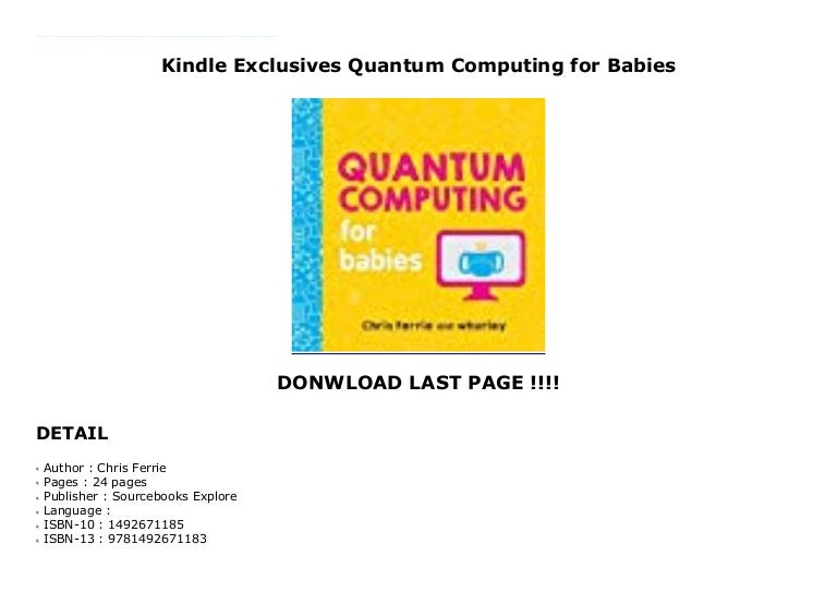 quantum computing for babies