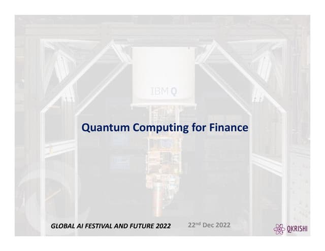 Quantum & AI in Finance