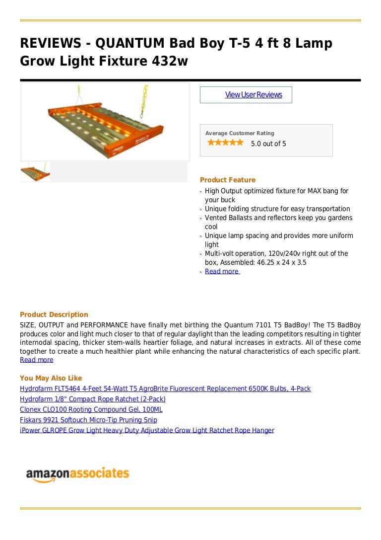 bad boy t5 grow light