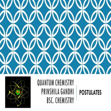 Quantum chemistry ppt