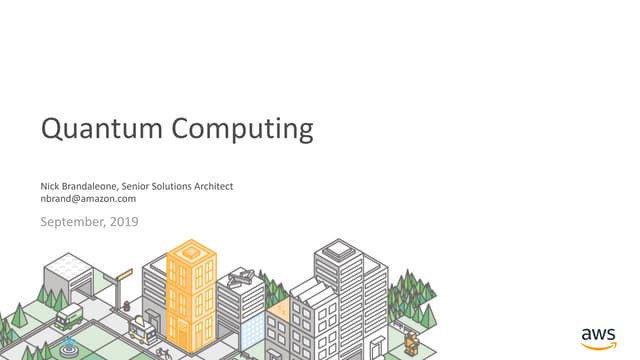 Quantum computing