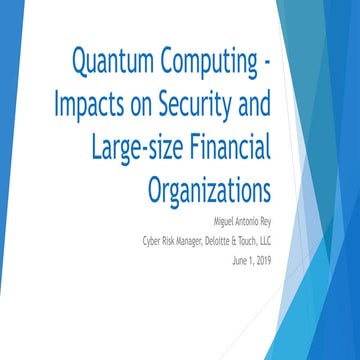Quantum computing