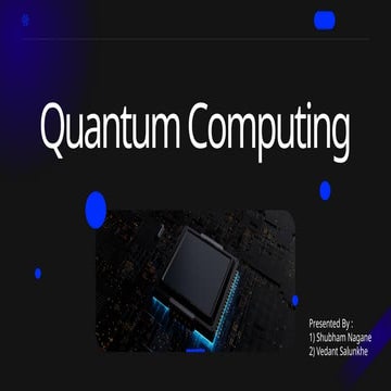 Quantum Computing (introduction )Presentation.pptx