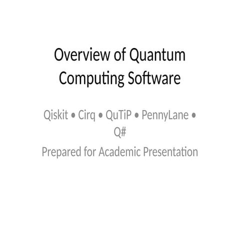 Surveying the Open Quantum Landscape: Open source tools for quantum ...