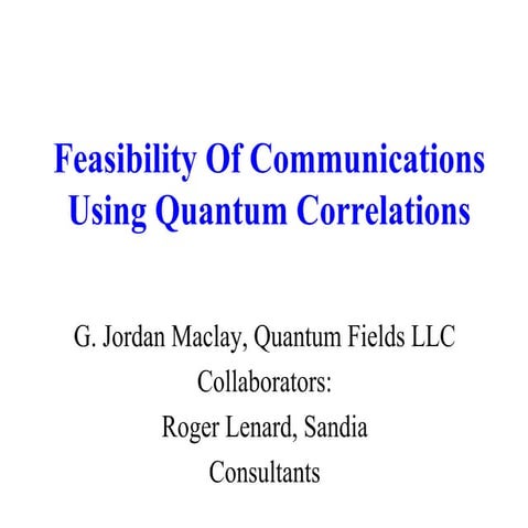 Quantum correlations