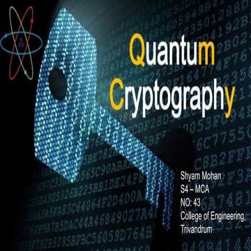 Quantum Cryptography