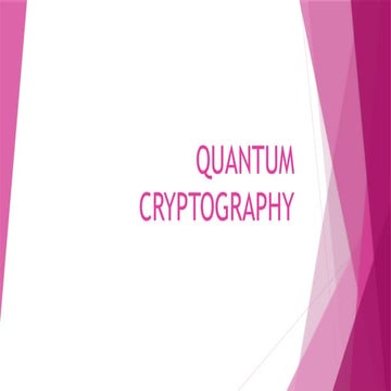 Quantum Key Distribution | PDF