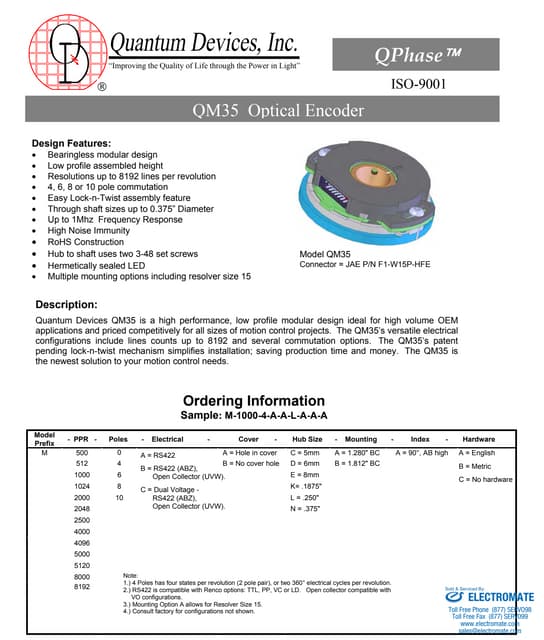 Quantum devices qm35 spec