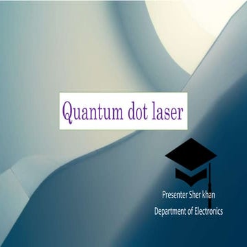 Quantum dot laser