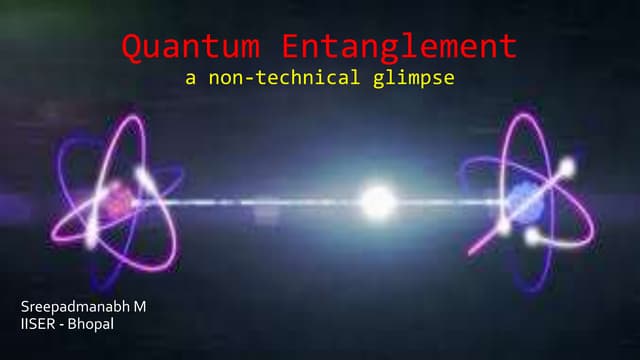 Quantum entaglement