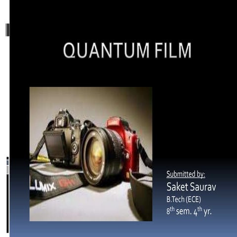 Quantum film image sensing ppt