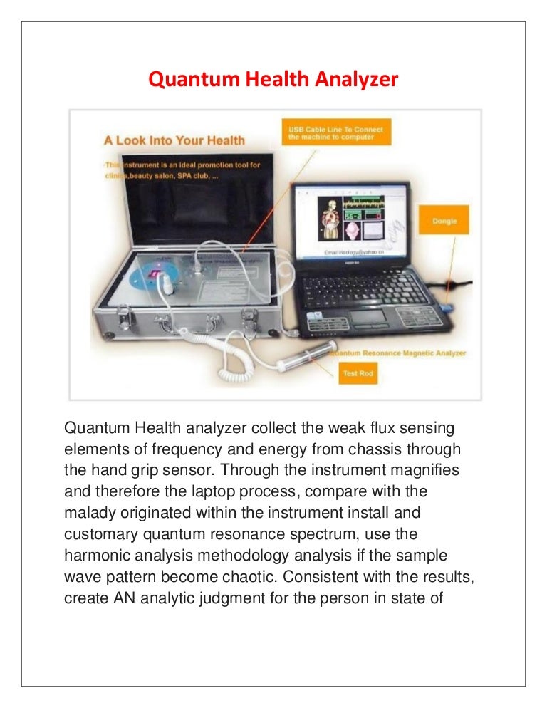 Quantum health analyzer