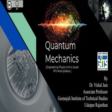 Quantum mechanics by dr. vishal jain