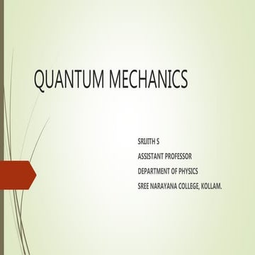 Quantum mechanics S5 