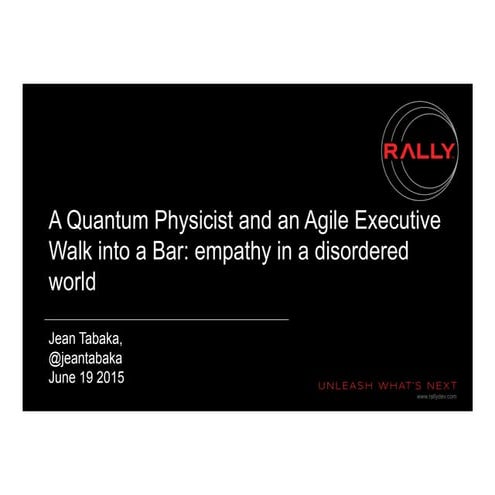 Quantum physicist and agile   agile roots dark slideshare