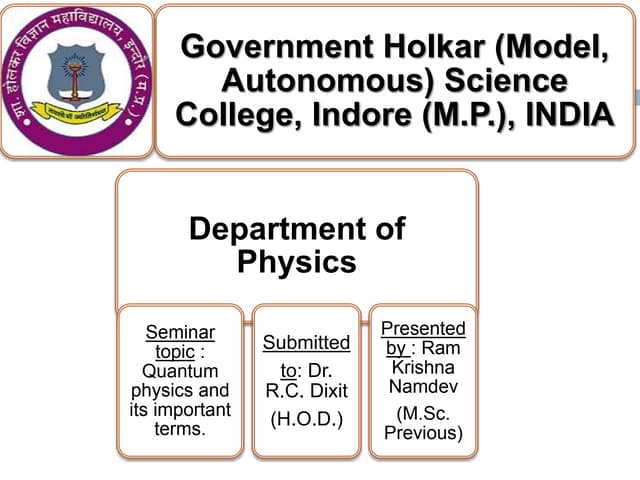Quantum physics for dumies