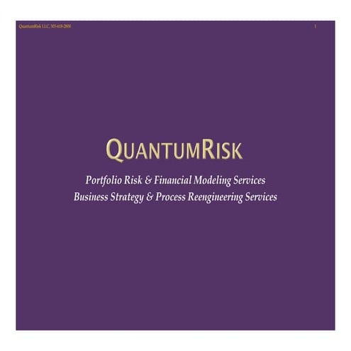 QuantumRisk Media Kit