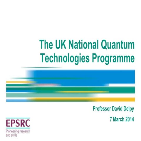 Quantum technology hubs briefing slides