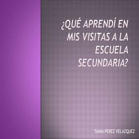 Qué Aprendí En Mis Visitas A La