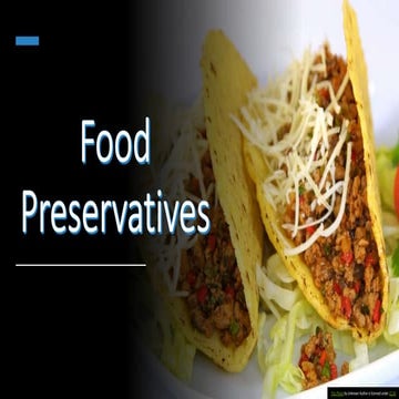 Quarter 2 lesson 1 food preservatives