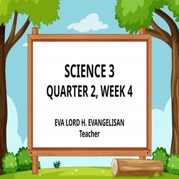 QUARTER 2 WEEK 2 living things and non-living things