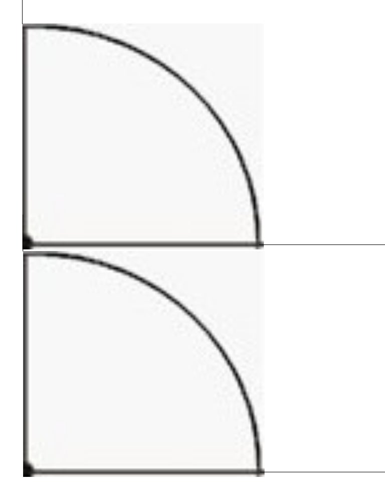 Quarter circle color worksheet