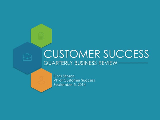 Quarterly Business Review Template
