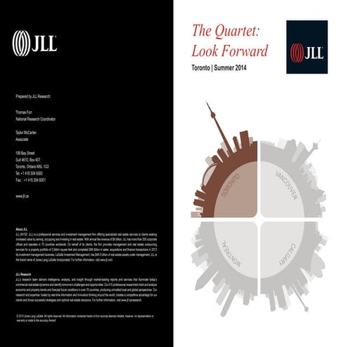 Downtown Toronto Confirmed and Proposed Developments Office Commercial Real Estate