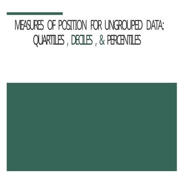 Quartiles of Ungrouped Data Math 10.pptx