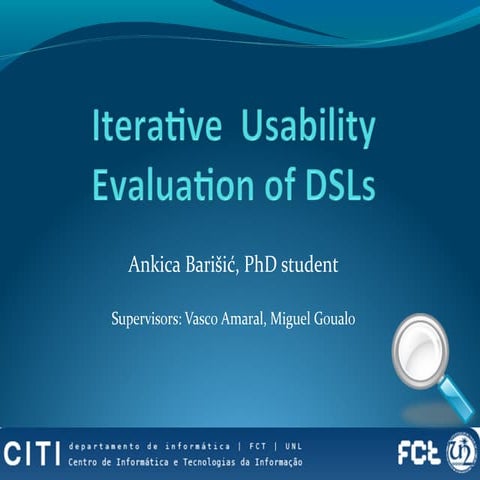Iterative usability evaluation of DSLs
