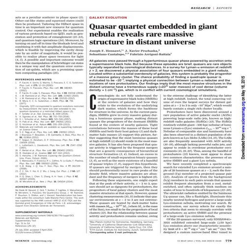 Quasar quartet embedded_in_a_giant_nebula_reveals_rare_massive_structure_in_d...