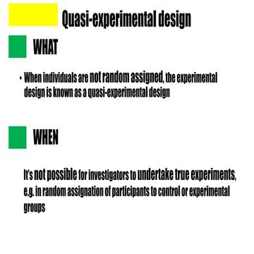 quasi-experimental research design