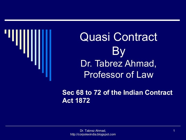 Quasi Contract
