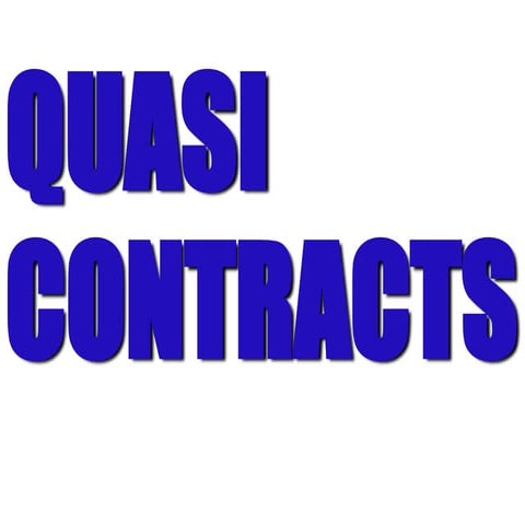 Quasi contract by Neeraj Bhandari ( Surkhet.Nepal )